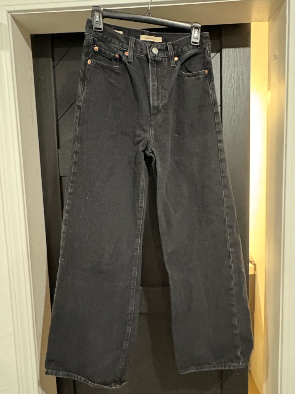 Women’s Levi’s Rib Cage Wide Leg Black Jeans- Size 27